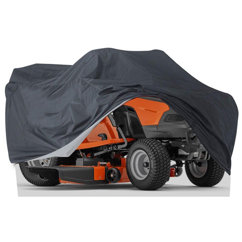 ConPus lawn mower cover, Riding Lawn Mower Cover , Lawn Tractor Cover Outdoors Waterproof Heavy Duty Zero Turn Mower Cover Fits Decks up to 54 Inch Drawstring Windproof Buckle Storage Bag-72 x 54 x 46 - Image 1